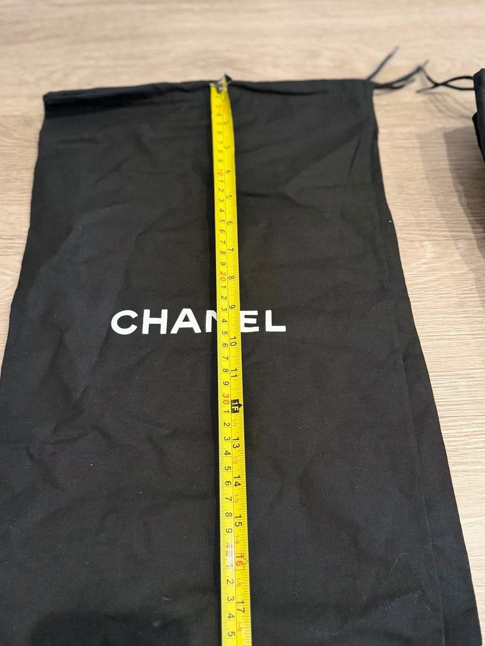 Chanel dusts shoes and hand bags all black bulks assorted sizes 33 total most of